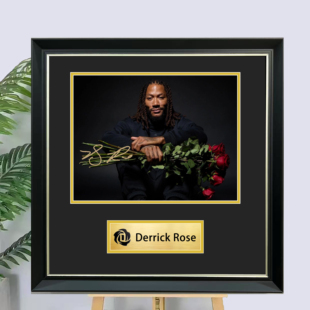 定制NBA德里克罗斯签名照片装裱相框裱框球衣装饰画海报裱框收藏