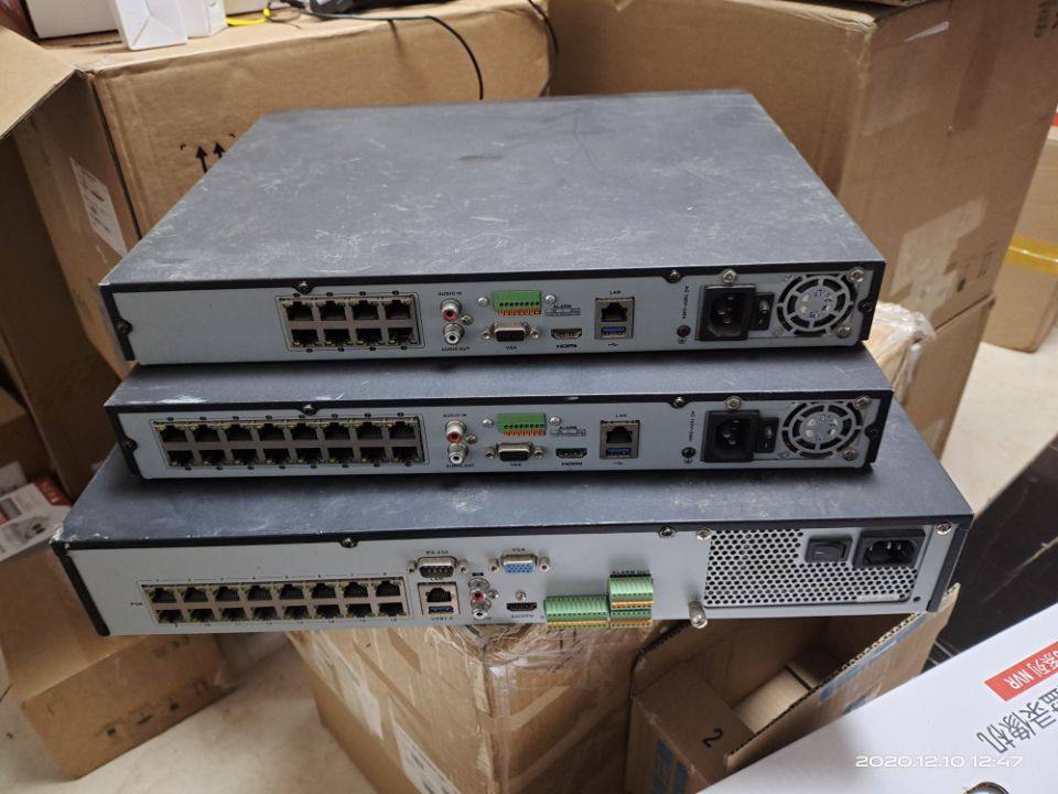 海康威视ds-7816n-k2/16p硬盘录像机 16路h265网络poe高清nvr现货