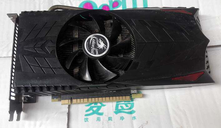 七彩虹550ti雷暴鲨d5 1024m 1gb独立显板卡pci-e二手电脑游戏显卡