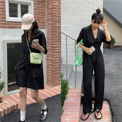 Real shot! Real price! Korean summer thin drawstring waist and wide leg pants