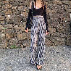 Real shot! Real price! Korean summer pleated thin loose and thin straight pants