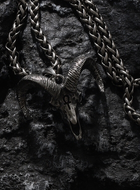 潮牌ins朋克男项链钛钢吊坠