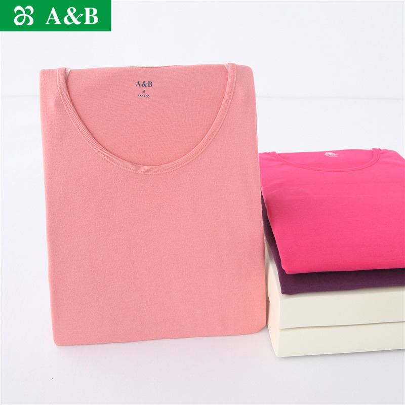 ab亲肤纯棉打底女士k078保暖内衣