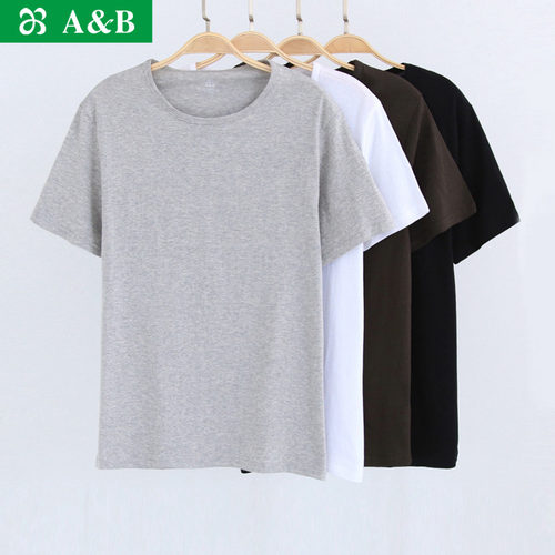 ab内衣夏季中老年人老头衫圆领