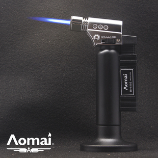 儿童保险安全扣定火开关耐用型充气直冲焊枪打火机 AOMAI奥麦8102