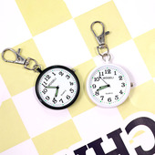 新款 大数字清晰夜光钥匙扣护士表学生考试用进场公务员怀表按键表