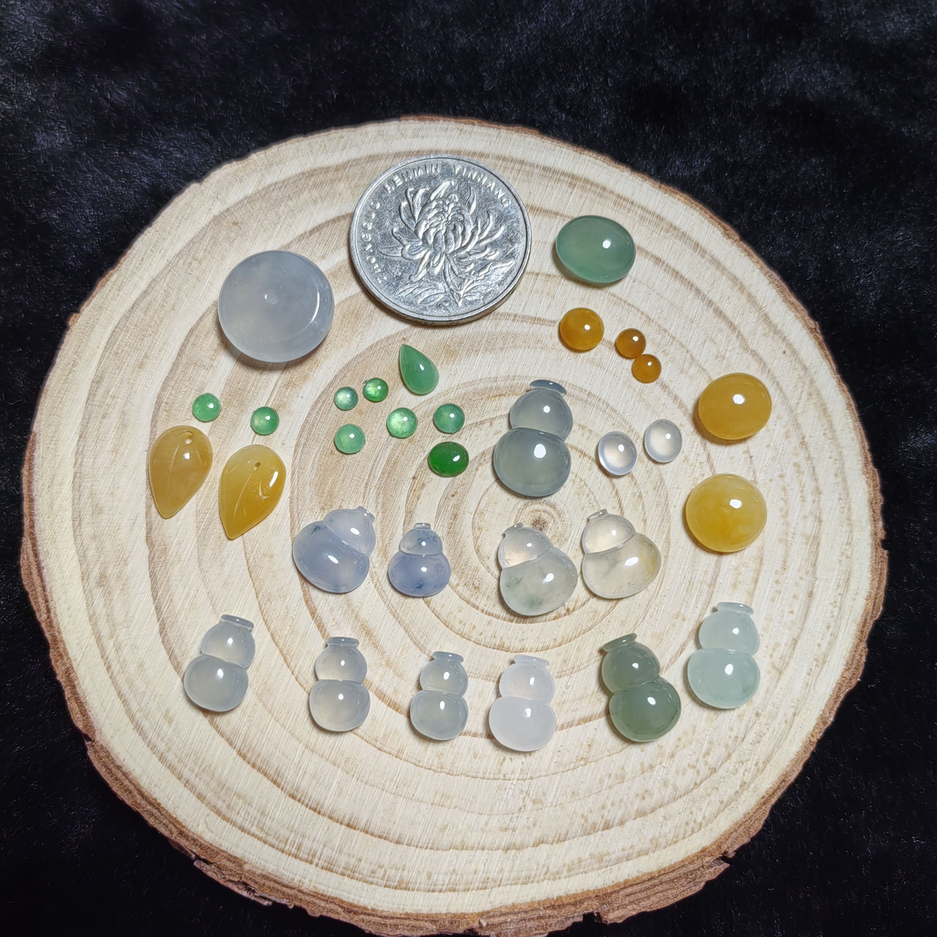 翡翠戒面翡翠葫芦貔貅