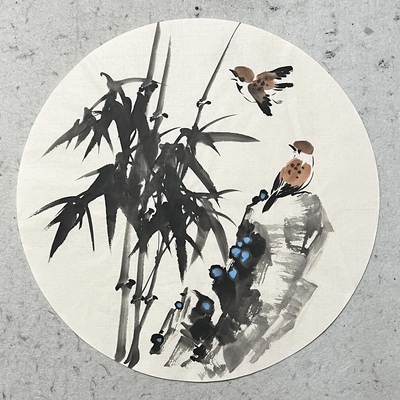 耕墨轩国画手绘新中式宣纸装饰画