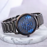 Armani, швейцарские часы, матовый стальной ремешок, механические механические часы, Гонконг