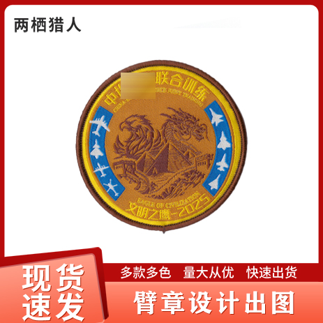 3543臂章文明之鹰--2025来图定做