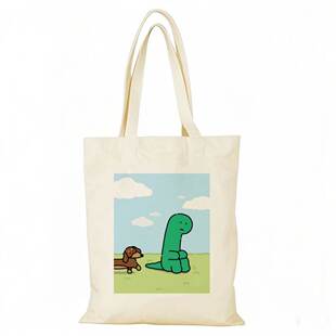 Joguman乔谷漫帆布包卡通周边帆布袋定制大容量环保购物袋外出