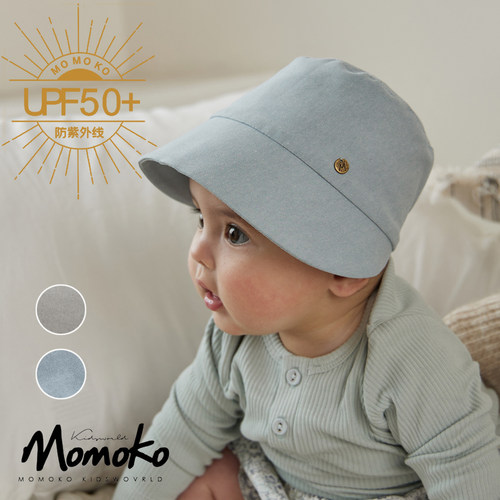 momoko婴幼儿蓝灰礼帽