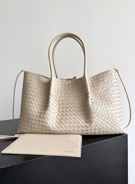 新款手工编织女pinacoteca托特双面包大号单肩手提包时尚轻奢百搭