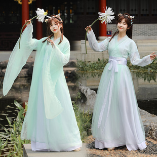 汉服女中国风古装改良仙女服影视侠女cos服超仙影楼拍摄写真服装