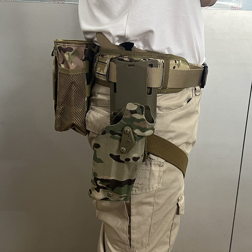 战术腰带快拔套装枪套弹夹套CP迷彩腰封激光通用G17 P320 VP9 TP9