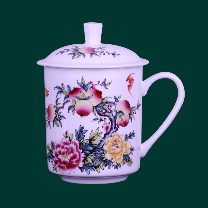 陶瓷茶杯 杯子喝水杯 泡茶杯茶具ins高颜值 高档全套家用女生男款