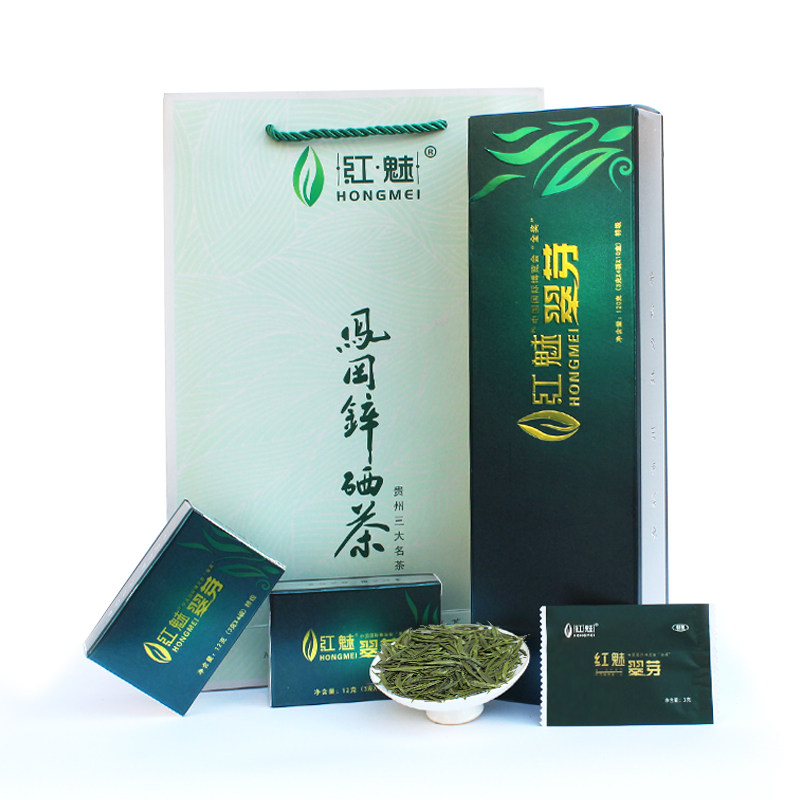 凤冈锌硒茶明前绿茶高山云雾茶翠芽雀舌栗香120g礼盒装
