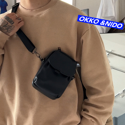 手机包OKKO单肩皮质简约机车骑行
