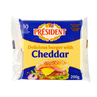 总统汉堡奶酪片芝士片进口干酪车达芝士片面包早餐奶酪片 cheese