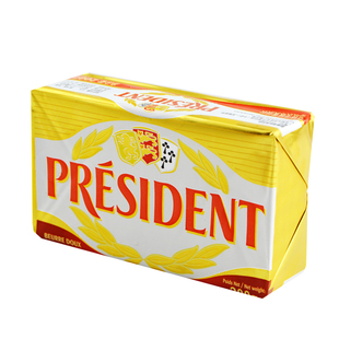 总统黄油200g*4 进口动物性发酵黄油面包烘焙火锅底料牛油butter