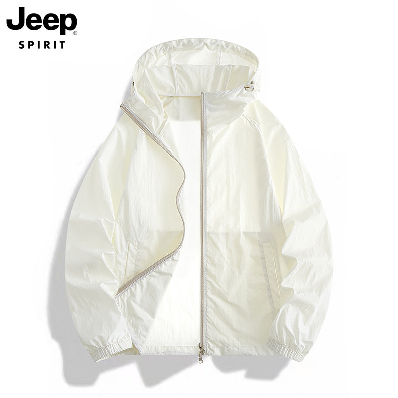 JEEP吉普冰丝防晒衣男女青少年2026夏季新款轻薄防紫外线钓鱼外套