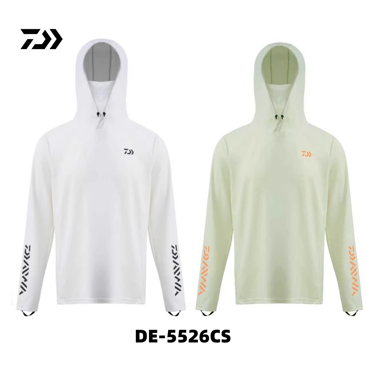 DAIWA达亿瓦26春夏DE-5526CS带面罩防晒服凉感连帽钓鱼服户外垂钓