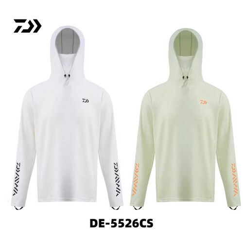DAIWA达亿瓦26春夏DE-5526CS带面罩防晒服凉感连帽钓鱼服户外垂钓