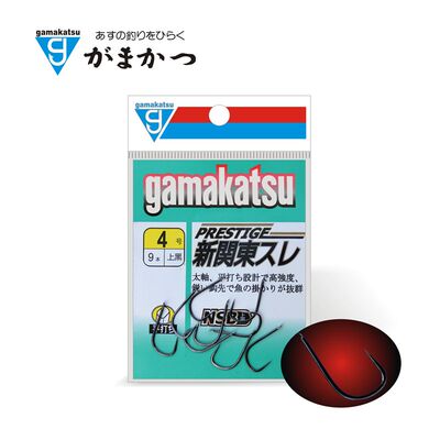 Gamakatsu伽玛卡兹雷霆新关东鱼钩无刺上黑正嘴钩垂钓渔具正品