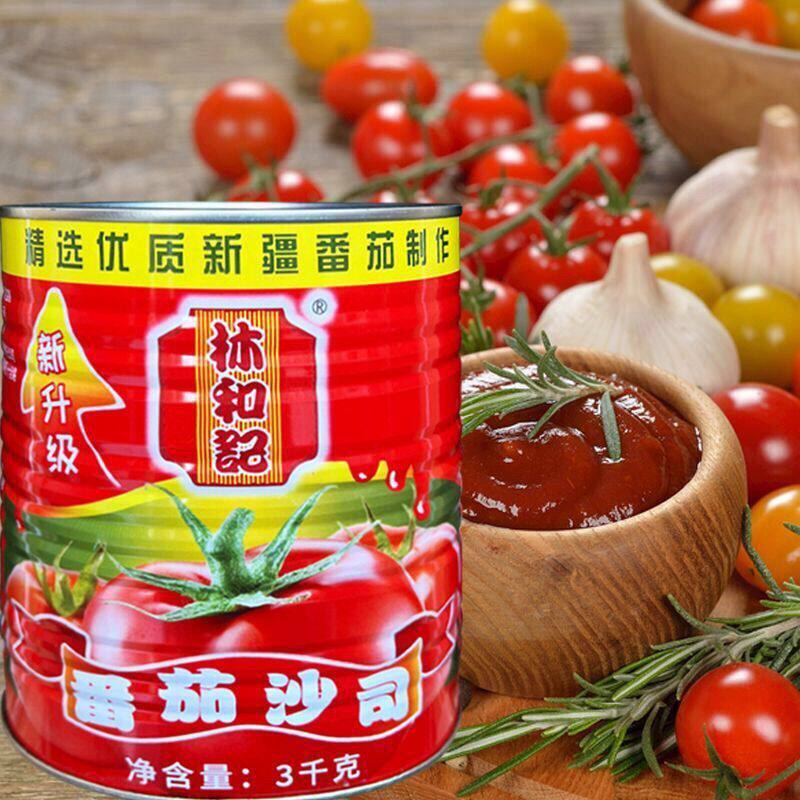 包邮林和记番茄沙司3kg新疆番茄 番茄酱三明治手抓饼汉堡薯条蘸料