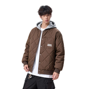 25冬高智风可拆卸毛领菱形格棉衣男休闲棉服外套705-M3702-特P88图片