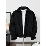 25冬季新款美拉德皮毛一体加厚外套保暖机车棉服潮705-M72-P120，男装棉衣，星座705