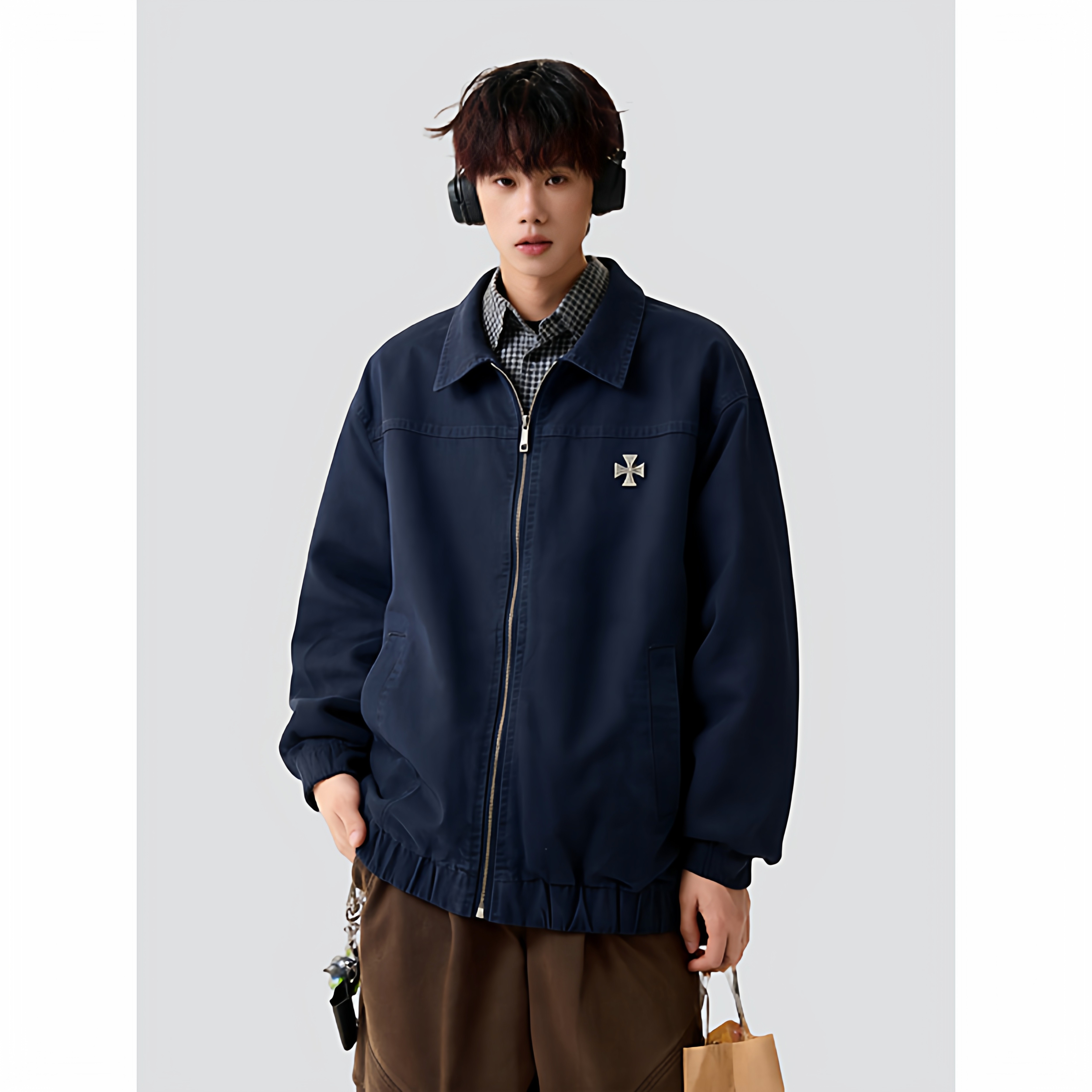 26春新款底特律工装夹克男春季潮牌飞行员美式705-JK5896-特P73,男装夹克,星座705