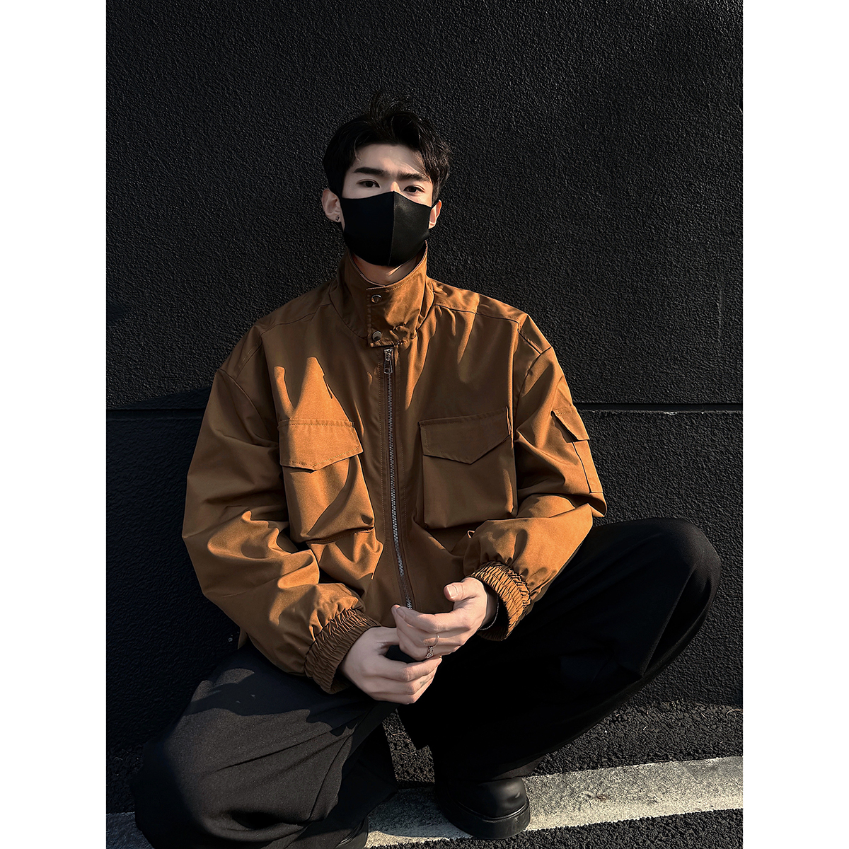 【现货】秋新翻领休闲百搭时尚男夹克外套705-W8853-P55无差价，男装夹克，星座705