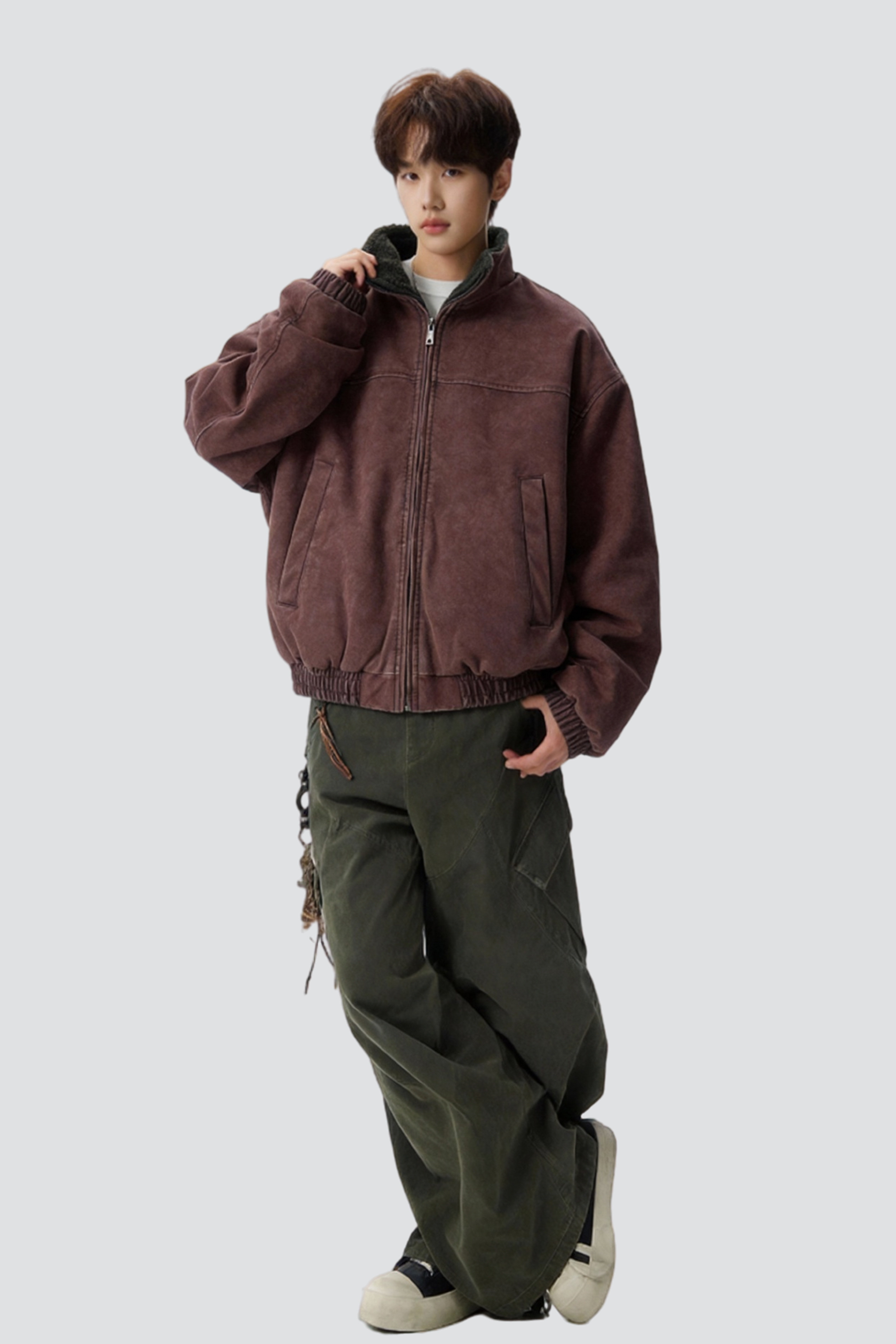 【有货】冬季新款立领男士日系保暖百搭工装棉衣705-M3708-特P98,男装棉衣,星座705