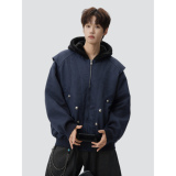 25冬美式复古座山雕潮牌保暖加绒加厚连毛厚外套705-M3707-TP108，男装棉衣，星座705