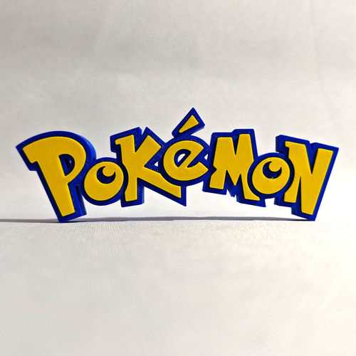 宝可梦logo文字桌面立牌磁吸贴