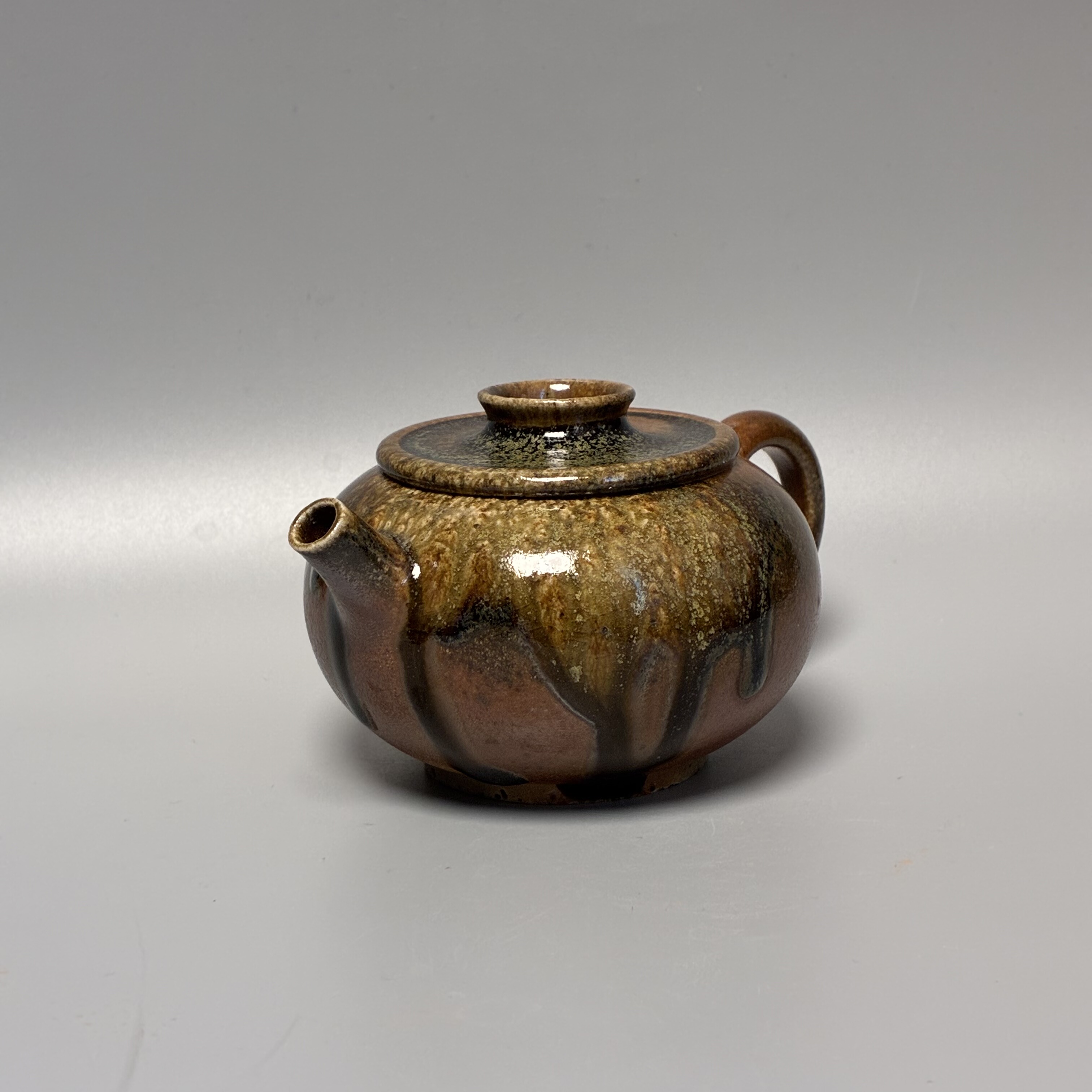 云南建水紫陶茶壶纯手工柴烧壶泡茶壶家用茶具纯天然落灰釉160cc