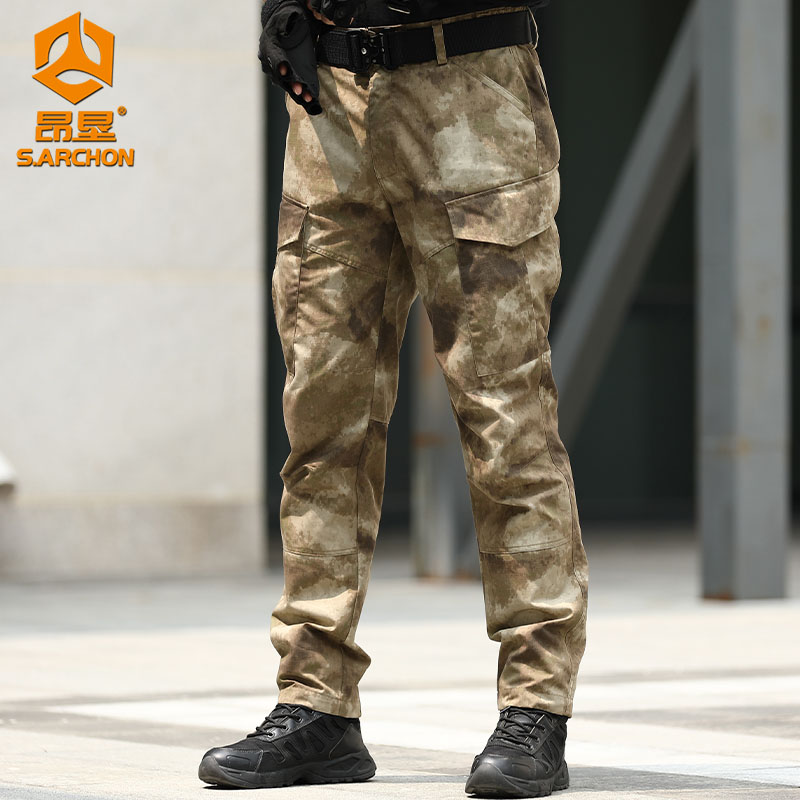 【会员专享】昂垦战术长裤男春秋户外工装裤宽松防水耐磨直筒裤