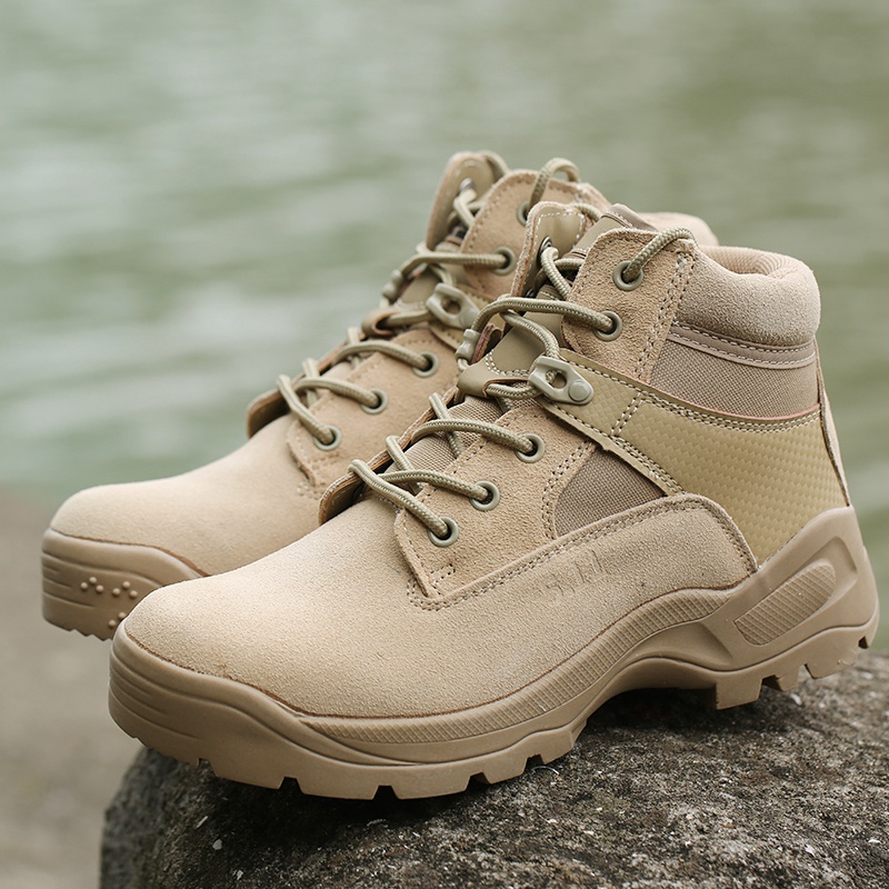 Boots militaires pour homme en cuir - amortissement - Ref 1396824 Image 4