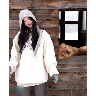 韩国东大门宽松休闲高腰显瘦摇粒绒上衣半身裙女 新款 陆续 25冬季