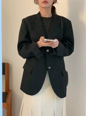 秒发！韩国鸡蛋家egg设计师26春通勤两粒扣休闲小西服西装外套女