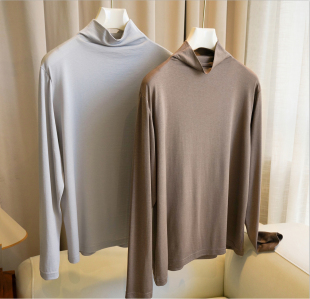 舒适高领衫 自由领打底衫 秋冬内搭 出口品质桑蚕丝羊毛打底衫 616