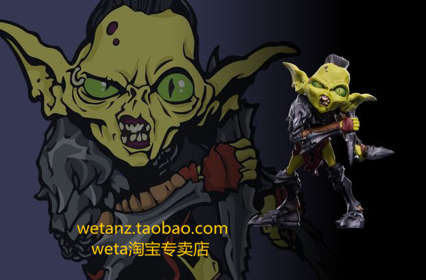 weta指环王q版手办摩瑞亚兽人