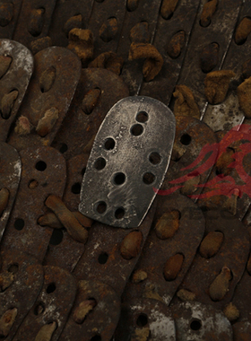 纯银国风EDC吊坠甲片diy银饰情侣