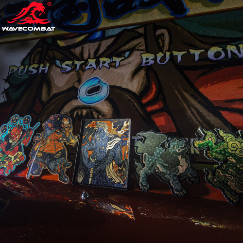 浪潮君物  浮世绘风格 系列大乱斗魔术贴 超精细 魔术章 士气章