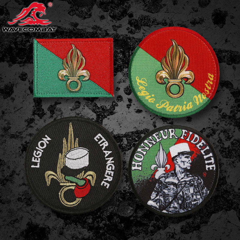 浪潮君物 法国外籍军团徽章 超精细刺绣 魔术贴 士气章 合集