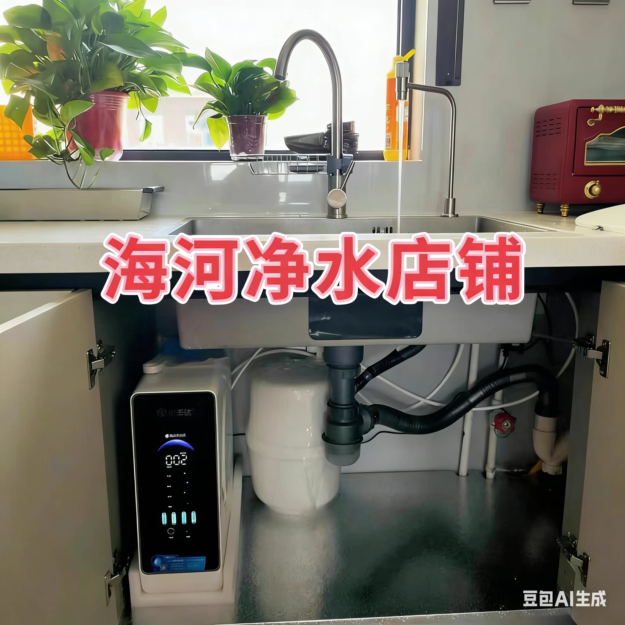 倍丰达通用滤芯RO反渗透100G带压力桶净水器0阻垢剂