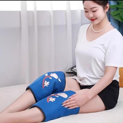 南都圣草智能海盐膝盖热敷神器电加热艾绒护膝宝老寒腿关节保暖袋