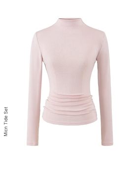 MianCun天丝羊毛半高领打底衫女秋冬新款纯色内搭上衣修身长袖T恤