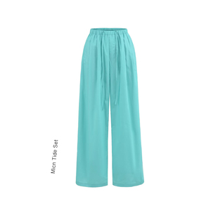 休闲裤 低腰薄款 慵懒宽松阔腿裤 山本裤 子女 夏裤 MICN软糖棉棉裤